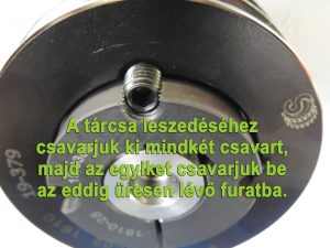 ékszíjtárcsa felrakása tengelyre