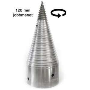 120 mm hasítókúp jobbmenet