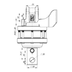 100mm hasítókúp 4,5T rotátorhoz 59mm furat - Image 3