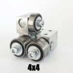 Csapágyazott szalagfűrész lapvezető 4x4