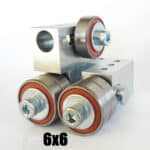 Csapágyazott szalagfűrész lapvezető 6x6