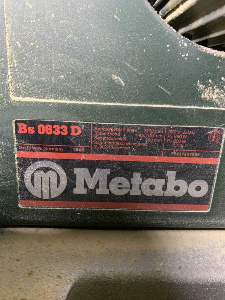 Metabo BAS 0633B szalagfűrész