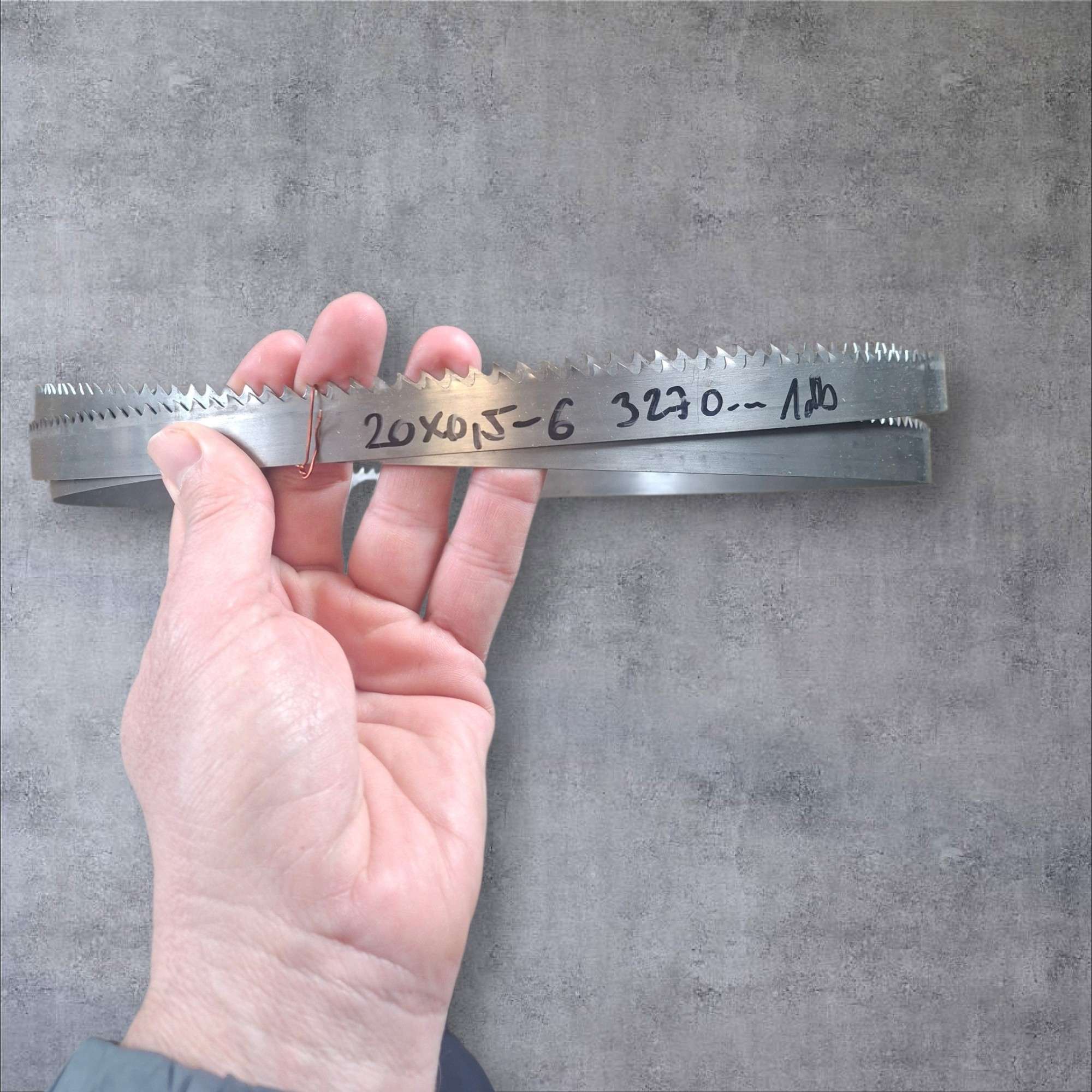 20 mm szalagfureszlap 20x0,5 nv6 faipari szalagfűrészlap 3270 mm - Image 1